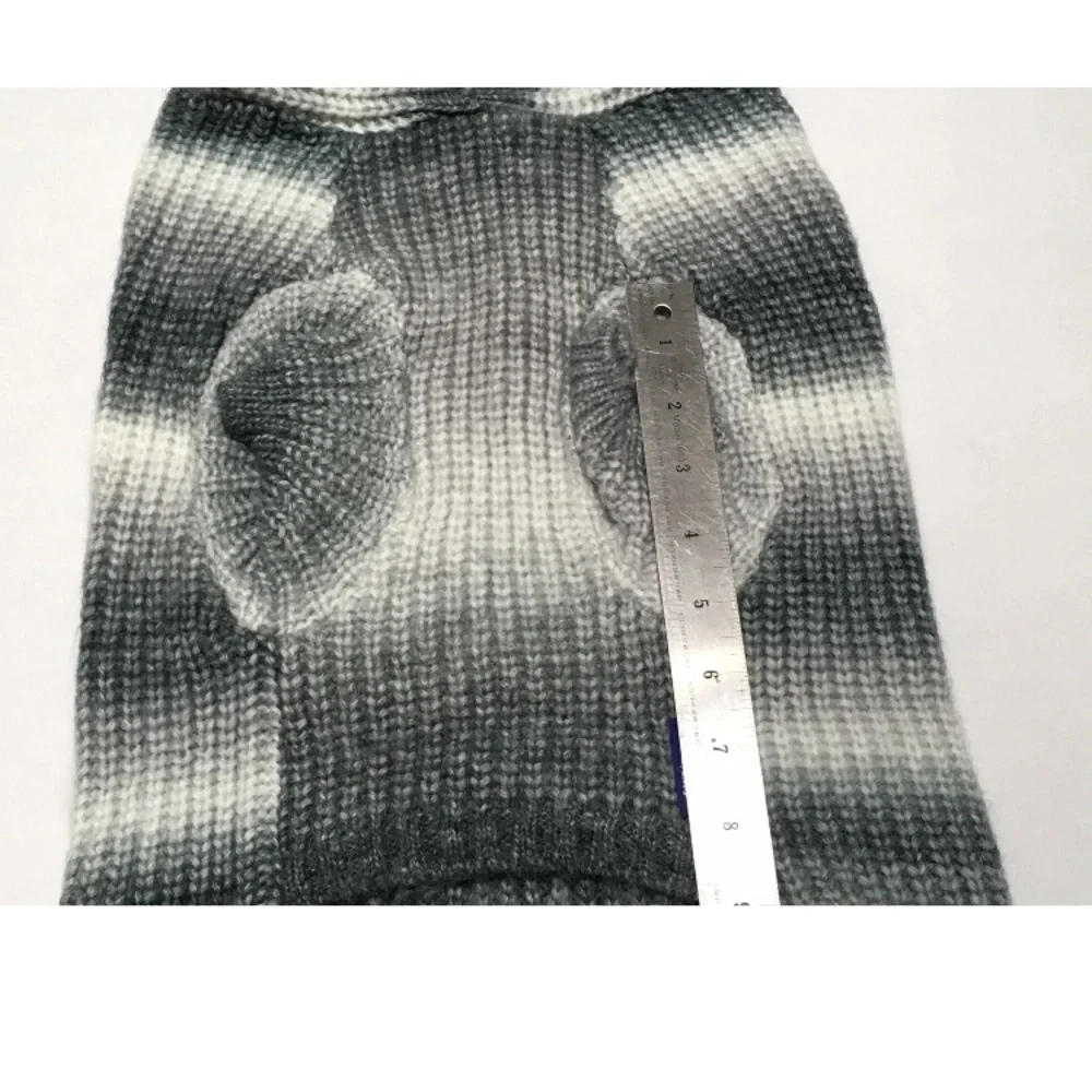 Frisco Pet Apparel XL Dog Gray Ombre Pullover Hooded Sweater